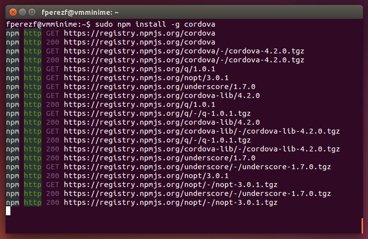 Imagen 18 en Instalación de Phonegap en Linux