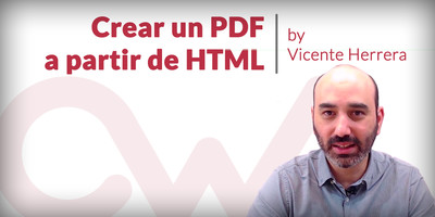Crear PDF a partir de un HTML, en PHP