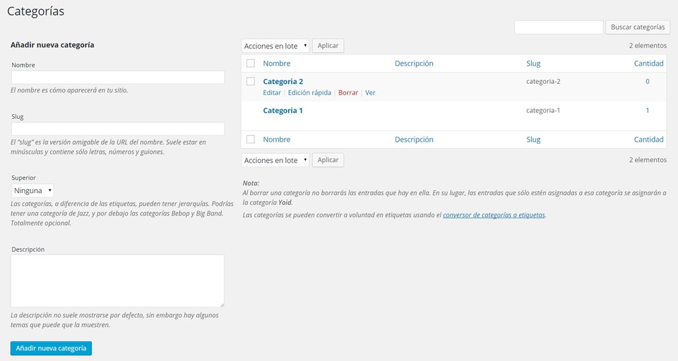Imagen 1 en WordPress tutorial: Escribir entradas