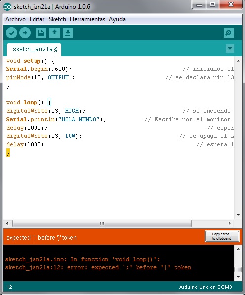 Imagen 5 en Tutorial Arduino: Ejemplo Semáforo