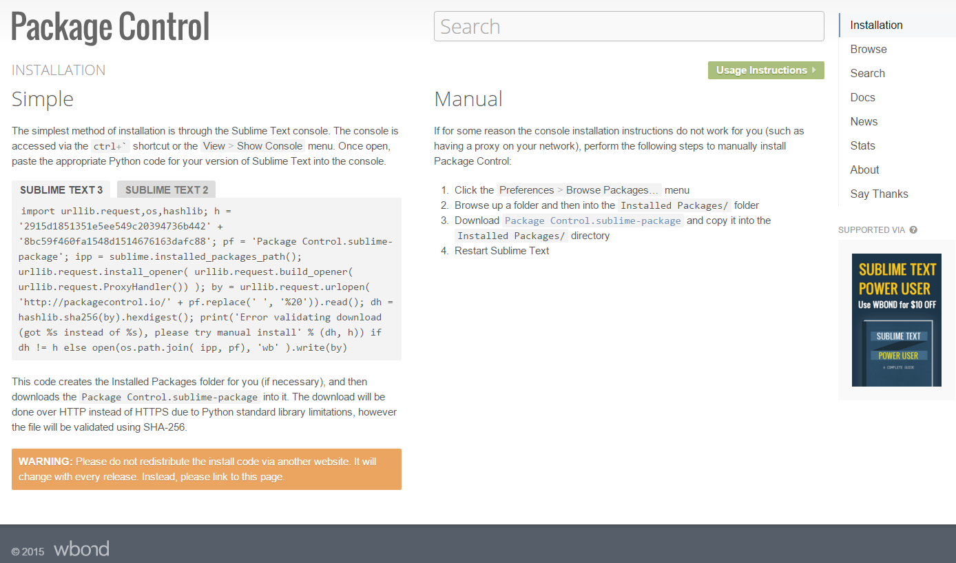 Imagen 1 en Instalar Sublime Text 3 y Package Controller