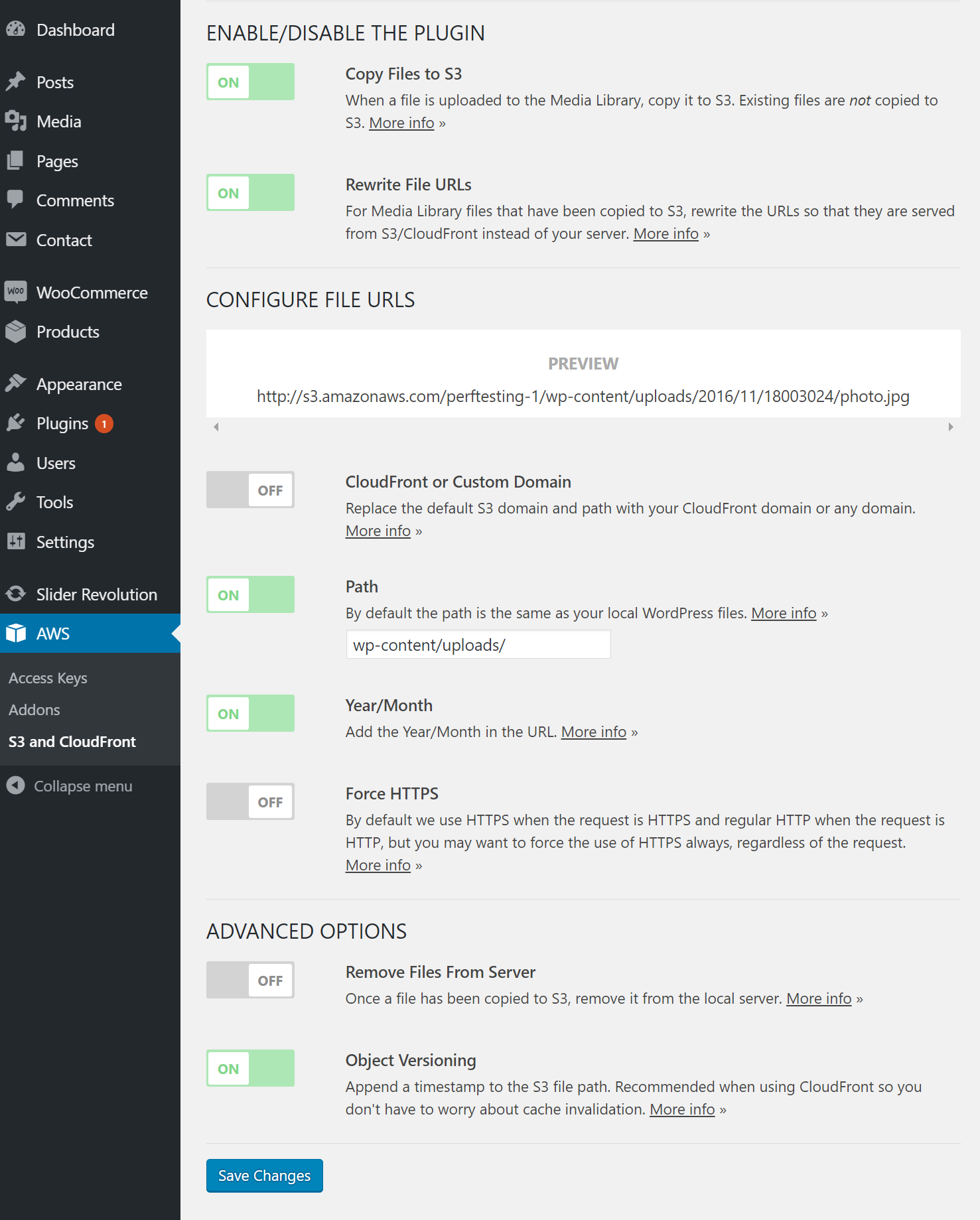 Imagen 4 en CloudFront en WordPress con el plugin WP Offload S3