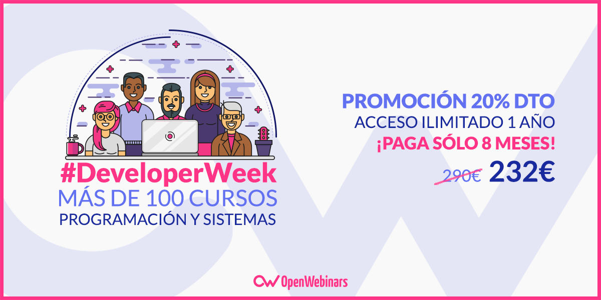 20% de Descuento en la Developer Week